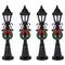 4.75" Christmas Village Lighted Street Lamps, 4ct.